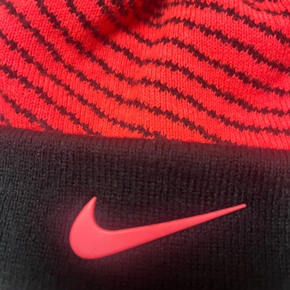 Nike youth orange and Black Beanie